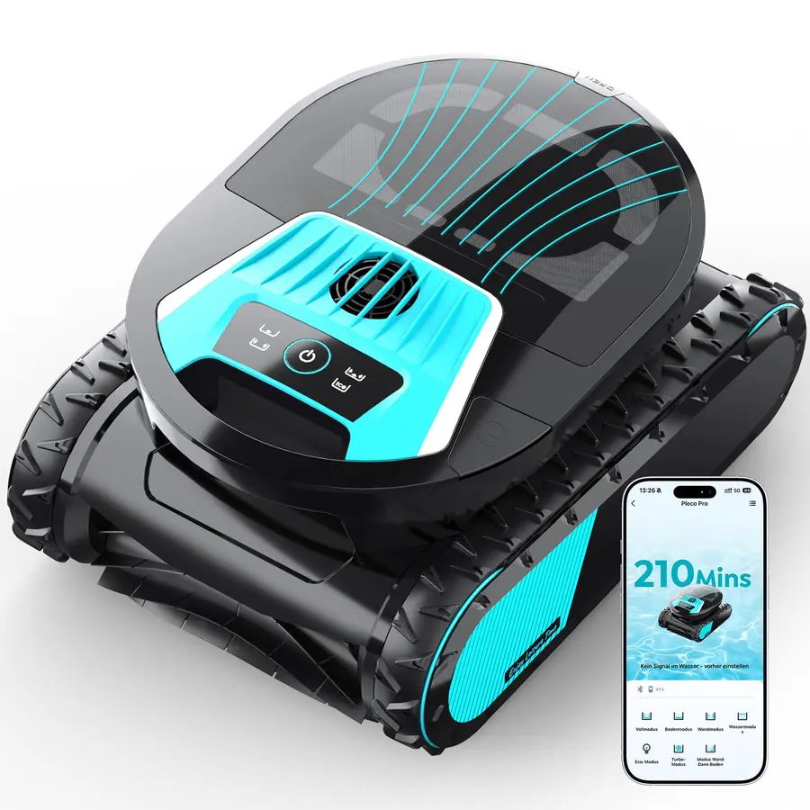 Pleco Pro Robot Piscina Limpiafondos y Paredes