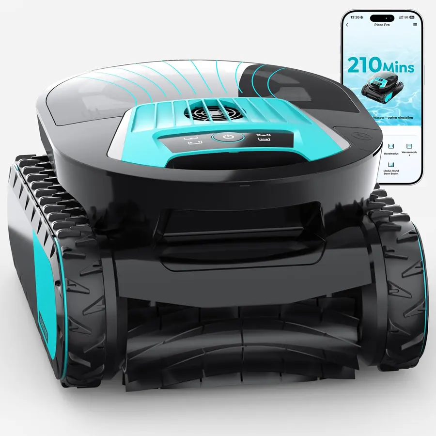 Pleco Pro Robot Piscina Limpiafondos y Paredes