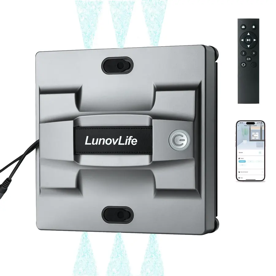 Robot Limpiacristales Automático Cuadrado 5600Pa con 6 Spray