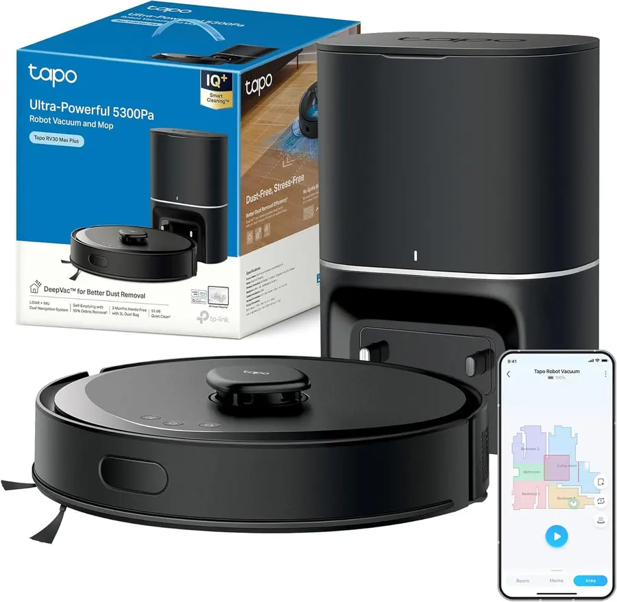 Tapo RV30 MAX Plus-Robot Aspirador Fregasuelos